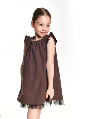 Платье для девочек Mini Maxi, модель 0495, цвет коричневый
