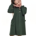 Платье для девочек Mini Maxi, модель 7438, цвет хаки/зеленый 