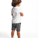 Комплект одежды для мальчиков Mini Maxi, модель 6607/6608, цвет белый 