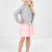 Платье для девочек Mini Maxi, модель 4135, цвет серый/розовый 