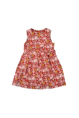 Платье для девочек Mini Maxi, модель 4590, цвет красный/мультиколор