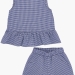 Комплект одежды для девочек Mini Maxi, модель 7140/7141, цвет синий/клетка 