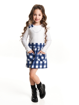 Платье для девочек Mini Maxi, модель 1171, цвет белый/синий