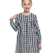 Платье для девочек Mini Maxi, модель 4857, цвет черный/белый/клетка 