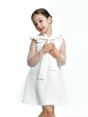 Платье для девочек Mini Maxi, модель 7123, цвет белый