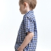 Сорочка для мальчиков Mini Maxi, модель 7903, цвет темно-синий/темно-синий/клетка 