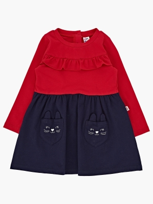 Платье для девочек Mini Maxi, модель 2626, цвет красный/синий