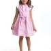 Платье для девочек Mini Maxi, модель 4563, цвет розовый/клетка 