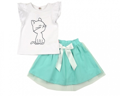 Комплект одежды для девочек Mini Maxi, модель 4328/4329, цвет бирюзовый