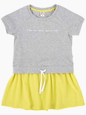 Платье для девочек Mini Maxi, модель 6392, цвет серый/неон