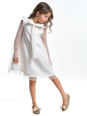 Платье для девочек Mini Maxi, модель 7123, цвет белый/мультиколор
