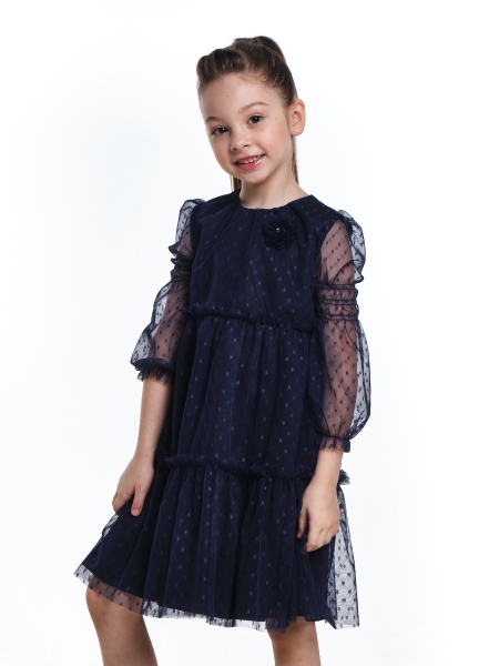 Платье для девочек Mini Maxi, модель 7397, цвет темно-синий 