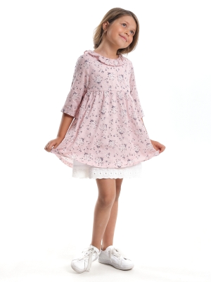 Платье для девочек Mini Maxi, модель 7779, цвет розовый/мультиколор