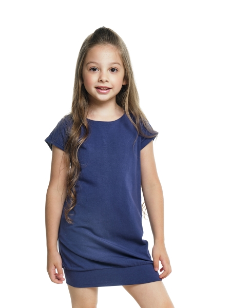 Платье для девочек Mini Maxi, модель 06332, цвет синий/серый 
