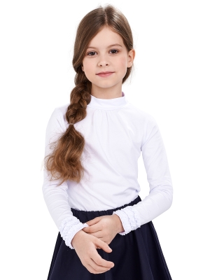Водолазка для девочек Mini Maxi, модель 0393, цвет белый
