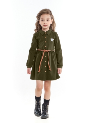 Платье для девочек Mini Maxi, модель 4093, цвет хаки