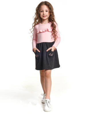 Платье для девочек Mini Maxi, модель 2626, цвет кремовый/розовый