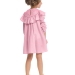 Платье для девочек Mini Maxi, модель 7007, цвет розовый/клетка 
