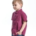 Рубашка для мальчиков Mini Maxi, модель 6445, цвет бордовый/клетка 
