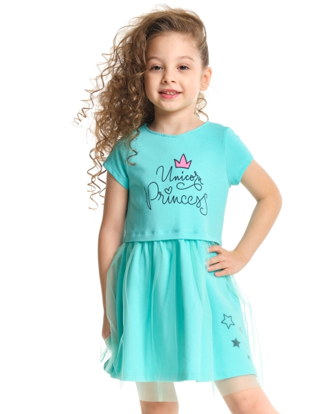 Платье для девочек Mini Maxi, модель 4076, цвет бирюзовый 