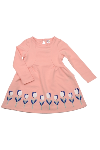 Платье для девочек Mini Maxi, модель 2569, цвет кремовый/розовый 