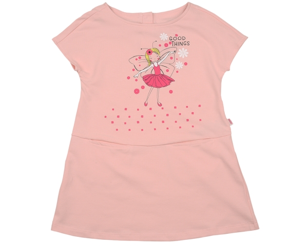 Платье для девочек Mini Maxi, модель 4073, цвет мультиколор/розовый 