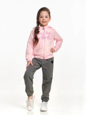 Спортивный костюм для девочек Mini Maxi, модель 3648, цвет розовый/графит