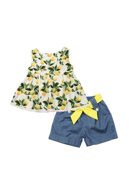 Комплект одежды для девочек Mini Maxi, модель 6431/6432, цвет желтый