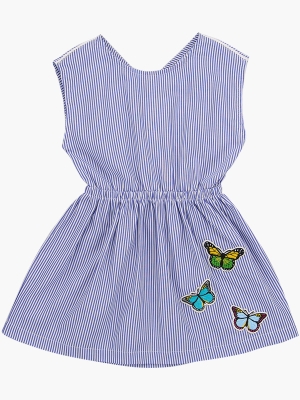 Платье для девочек Mini Maxi, модель 4677, цвет синий/мультиколор