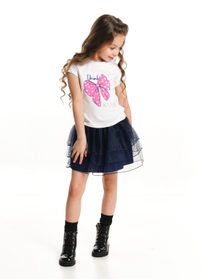 Комплект одежды для девочек Mini Maxi, модель 3997/3998, цвет темно-синий