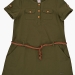 Платье для девочек Mini Maxi, модель 4430, цвет хаки/коричневый 