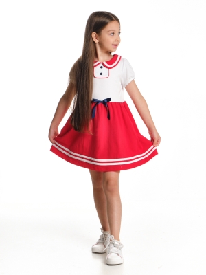 Платье для девочек Mini Maxi, модель 1579, цвет белый/красный