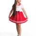 Платье для девочек Mini Maxi, модель 1579, цвет белый/красный 