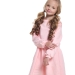 Платье для девочек Mini Maxi, модель 7744, цвет кремовый/розовый 