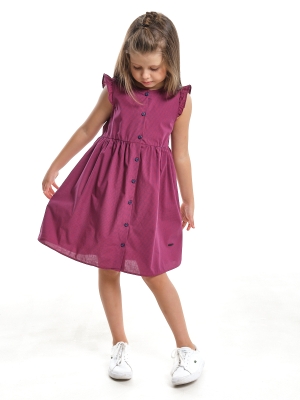 Платье для девочек Mini Maxi, модель 7635, цвет клетка/бордовый