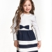 Платье для девочек Mini Maxi, модель 0746, цвет белый/синий 