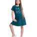 Платье для девочек Mini Maxi, модель 6406, цвет темно-зеленый 