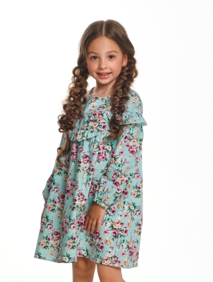Платье для девочек Mini Maxi, модель 7129, цвет бирюзовый/мультиколор