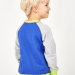 Свитшот для мальчиков Mini Maxi, модель 1509, цвет синий/салатовый 