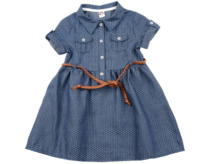 Платье для девочек Mini Maxi, модель 6361, цвет синий/мультиколор
