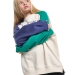 Свитшот для девочек Mini Maxi, модель 8065, цвет бежевый/синий/зеленый 