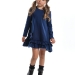 Платье для девочек Mini Maxi, модель 6806, цвет синий/синий/мультиколор 