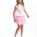 Комплект для девочек Mini Maxi, модель 3962/3963, цвет белый/розовый 