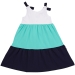 Платье для девочек Mini Maxi, модель 7595, цвет белый/бирюзовый 