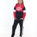 Спортивный костюм для девочек Mini Maxi, модель 7250, цвет красный/черный 