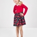 Платье для девочек Mini Maxi, модель 3761, цвет красный/мультиколор 