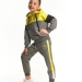 Спортивный костюм для девочек Mini Maxi, модель 7115, цвет графит/неон 