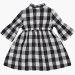 Платье для девочек Mini Maxi, модель 7464, цвет черный/белый/клетка 