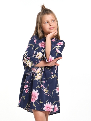 Платье для девочек Mini Maxi, модель 6531, цвет синий/мультиколор