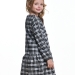 Платье для девочек Mini Maxi, модель 7285, цвет черный/белый/клетка 